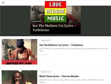 Tablet Screenshot of lovereggaemusic.com